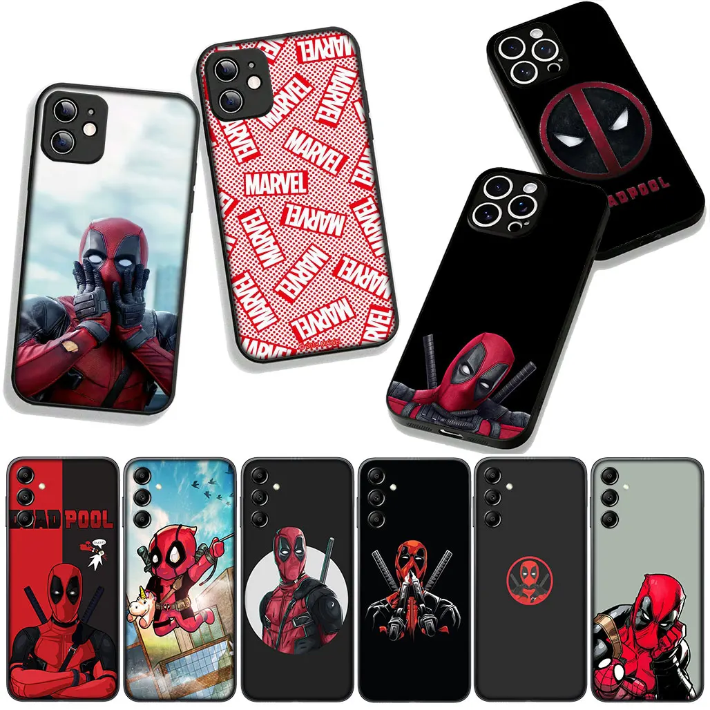 Для Xiaomi Redmi Note 11 9 8 7 10 Pro A4 7A 9A 9T 10A 10C 9C NFC 14C Чехол для телефона Marvel Superhero Deadpool Super hero