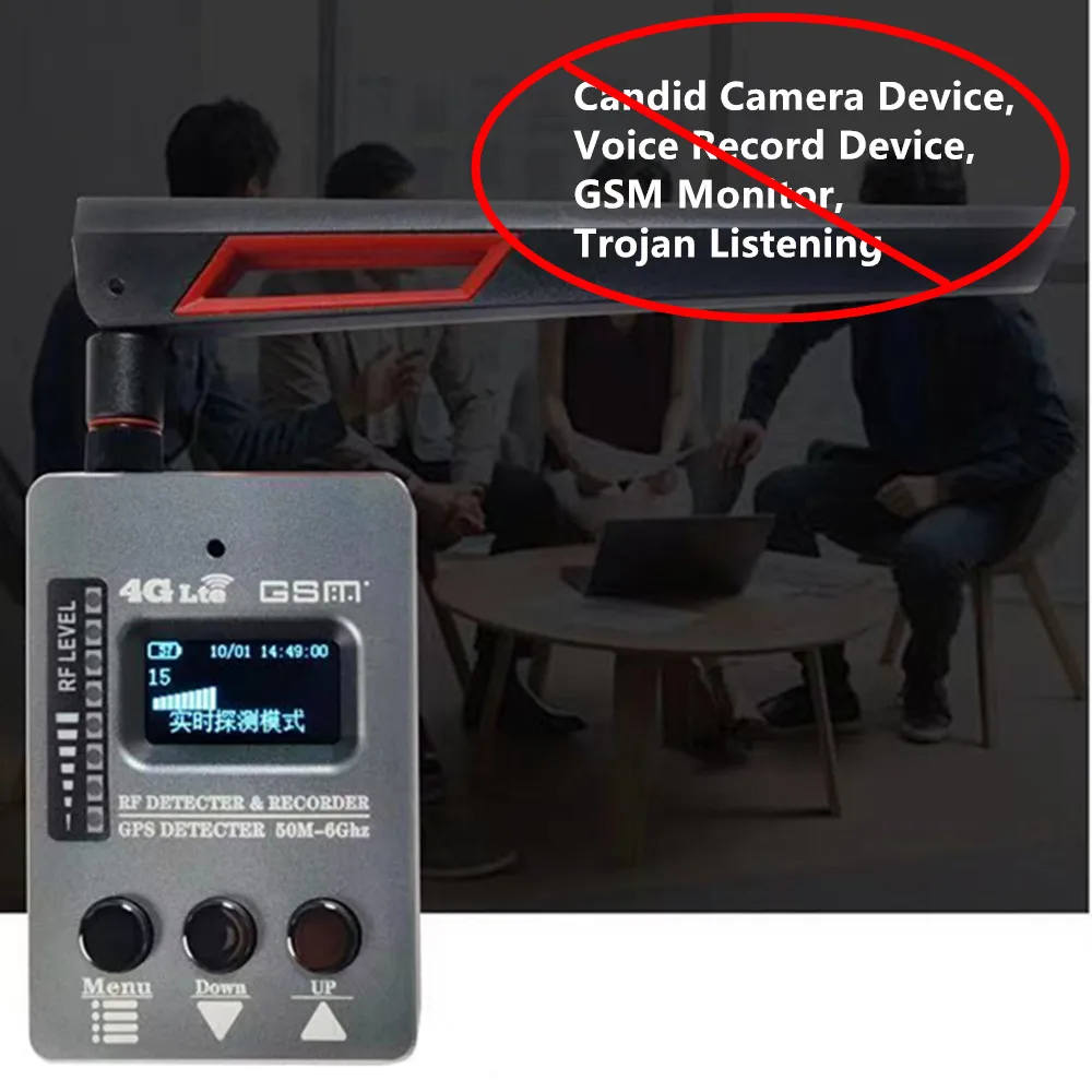 스파이 방지 숨겨진 카메라 GPS 추적기 감지기, GSM 와이어탭 사운드 신호 스파이 장치 파인더, 신제품