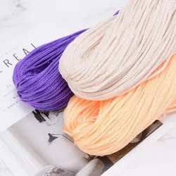 200M 3mm Crocheting Nylon Cord Hollow Line  Macrame Rope DIY Hand-Woven Bracelet Braided Handicrafts mat slipper bag Thread