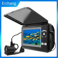 Erchang Fish Finder Underwater Fishing Camera 4 Digital Zoom Fish Finder IP68 Waterproof 4.3 inch 1000TVL Ice Fishing Camera