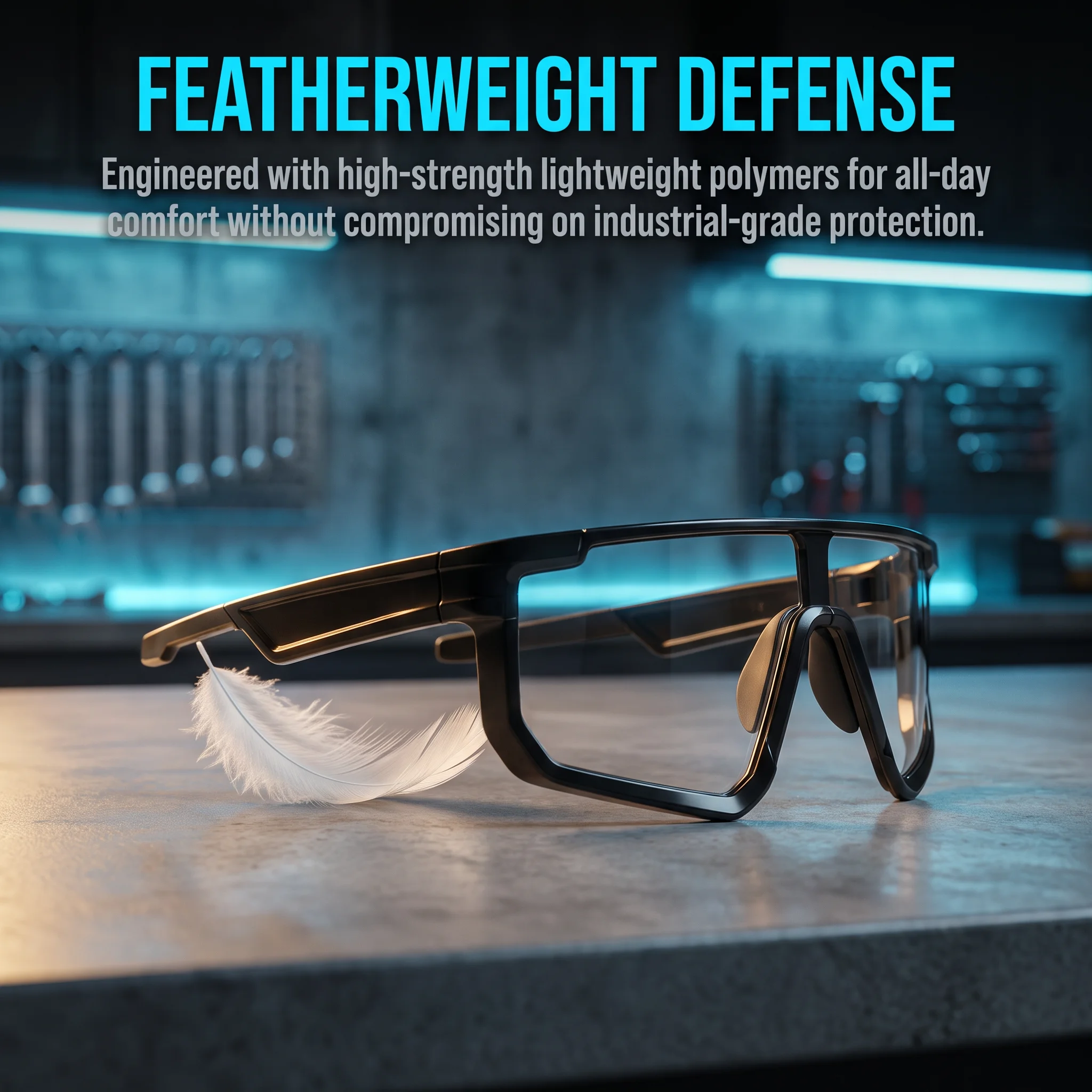 AI Translation Smart Safety Work Goggles, Photochromic Lenses Safety Glasses with Built‑in Mic & Speaker, Support 160‑Language Real‑Time Translation for Indoor Work and Outdoor Sports