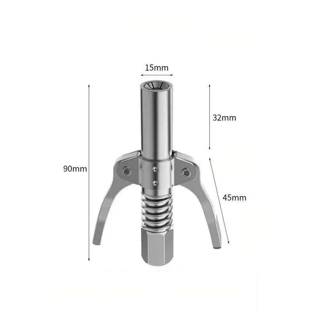 Car Grease Coupler Heavy-Duty Quick Release Grease Gun Coupler NPTI/8 10000PSI Two Press Easy to Push Accessories Repair Tool