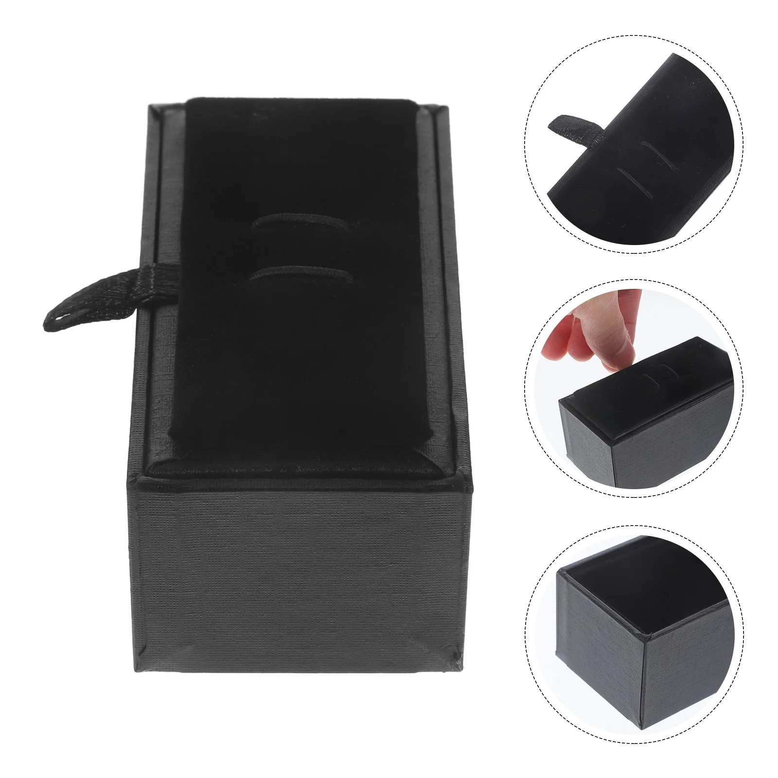 Bracelet Boxes Tie Clip Clips Cufflinks Packing Paper with Lids Jewelry Container Women's Shirt for Presents