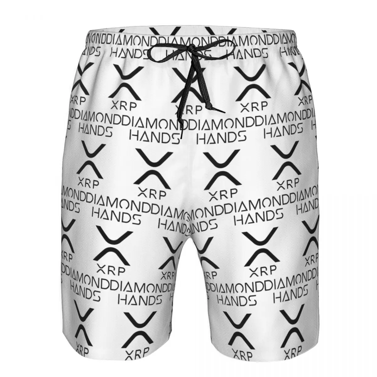 XRP Ripple Crypto Diamond Hands Trunks Beach Board Shorts Casual Quick Dry Swim Summer Men Pants
