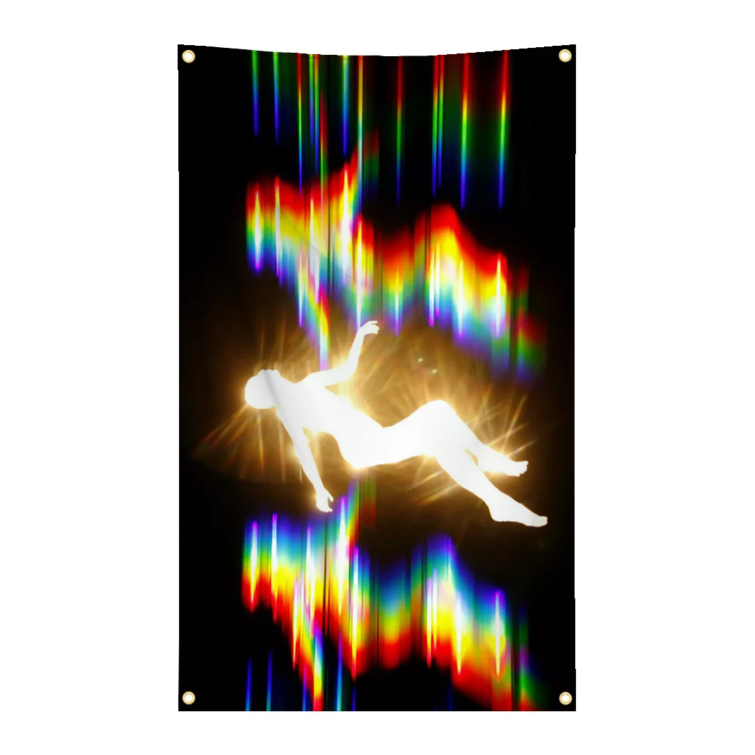 90X150cm Sexy Female Art Hanging Cloth Flag Falling Parallel World Abstract Art Velvet Tapestry Decoration Banner Holiday Gift