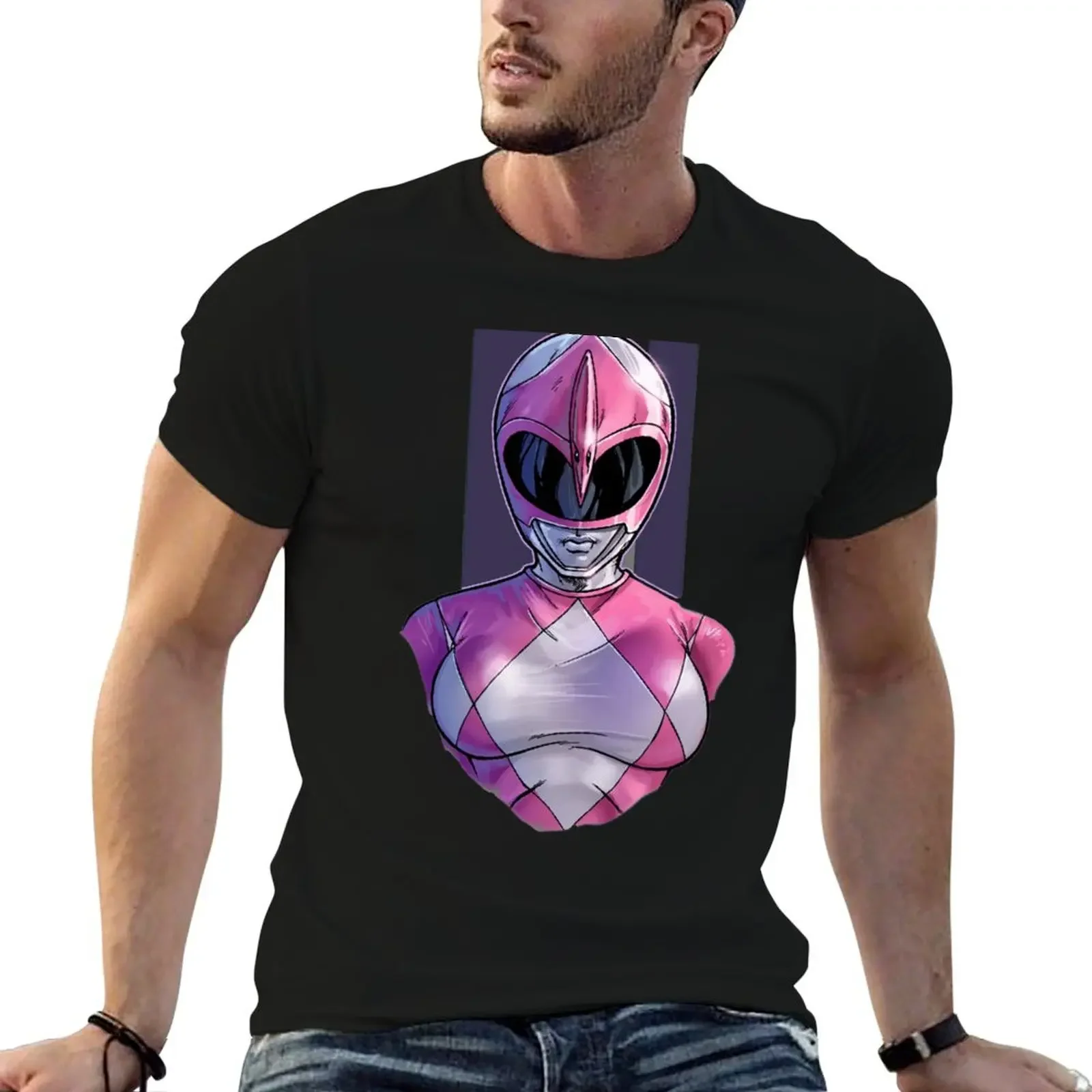 

The Pink Ranger T-Shirt plus sizes rapper graphic tees for a boy Funny t-shirt anime shirts men