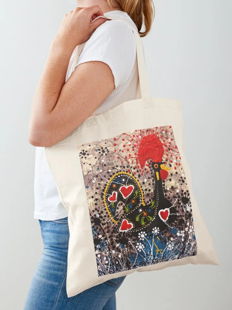 

Portuguese Rooster 3 Tote Bag Lady bags large size bags personalized tote shopping bags foldable