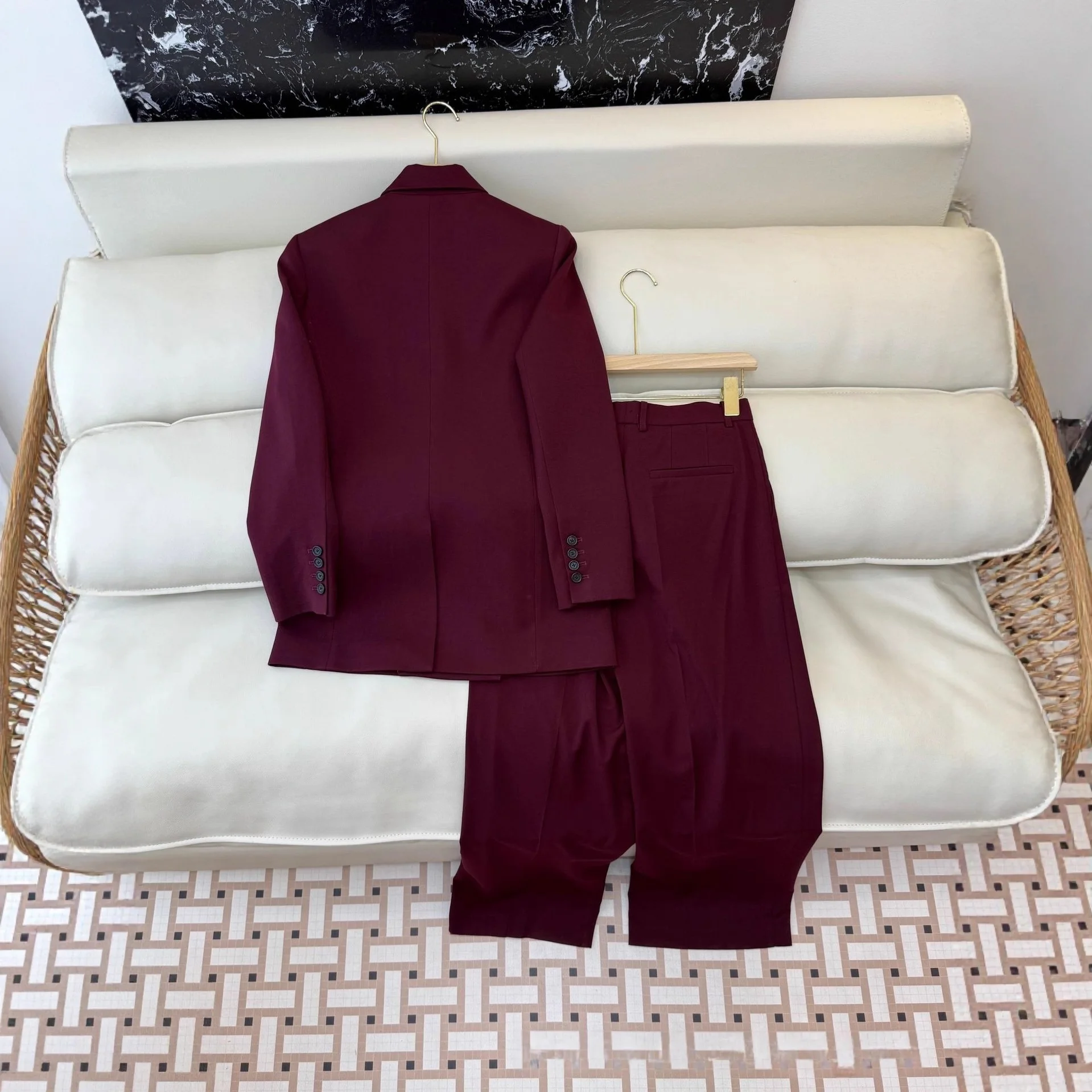 Women's 2026 Early Spring New Wide-leg Pants Suit