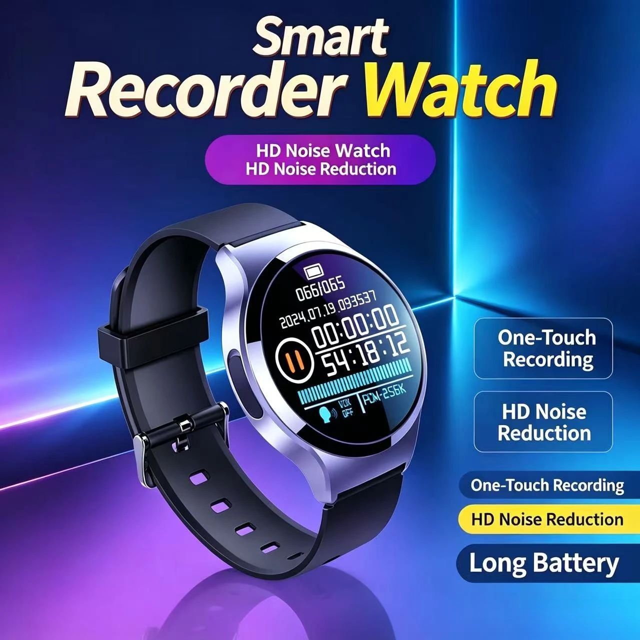ミニデジタルディスプレイボイスレコーダーウォッチ、サウンド起 - Smartwatch Noise Watches のレビューと価格