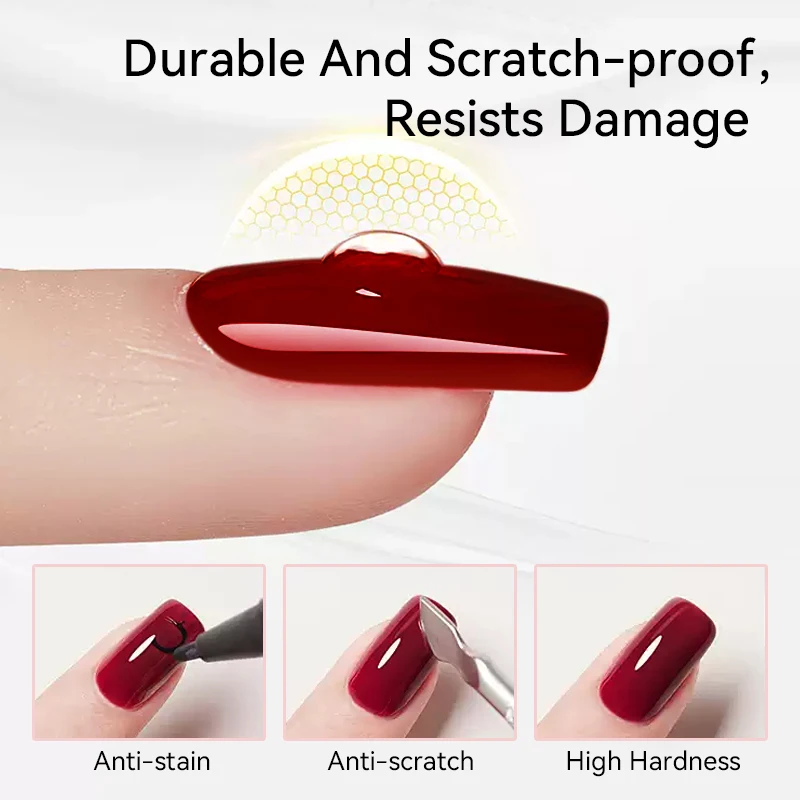 BORN PRETTY Smalto per unghie gel Super Top Coat per gel in bottiglia 15g 6 IN 1 Colla per unghie Gel Ricarica Rifornimento Soak Off a lunga durata