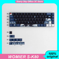 Womier S-k80 Keycaps 78 keys personalized mechanical keyboard keycaps PBT thermal sublimation Keyboard accessory gift