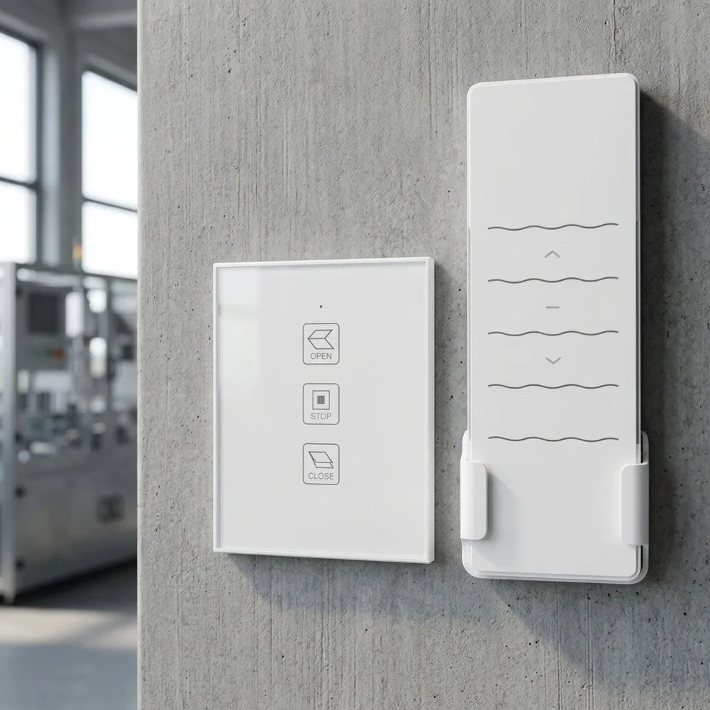 For Automatic Window Opener Remote Control with Touch Screen for Panel 86x86x34mm White V0 Flame Retardant PC Housing