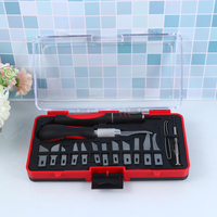 16pcs Carbon Steel Wood Carving Chisel Set Engraving Tool Kit Sturdy Handles Durable Graver Pen For Diy Crafts Beginners