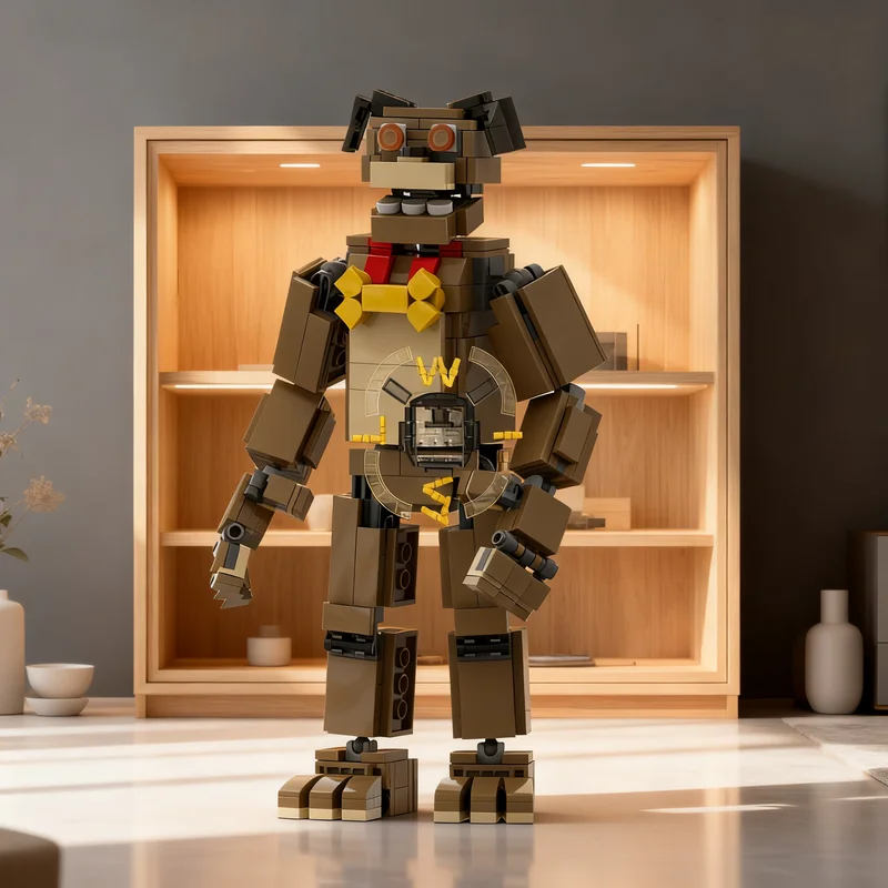 425pcs MOC Games Sparky Five Night's At Freddy's Movie Model Building Blocks Christmas Gift Toys Brick Collection Creative Craft