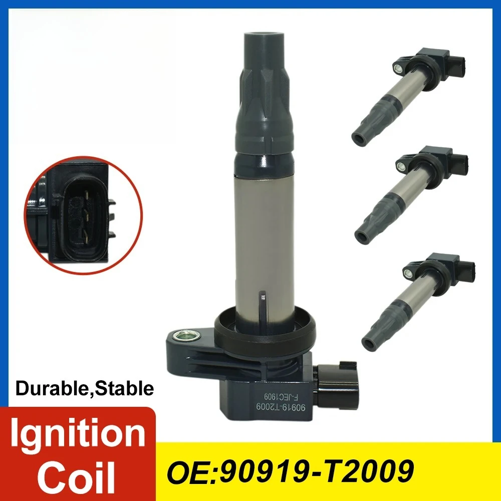 

1/4PCS Ignition Coil 90919-T2009 90919-02263 For Toyota Etios Liva Cross Sedan K1 5DA 358 90919 T2009 90919T2009 Car Accessories