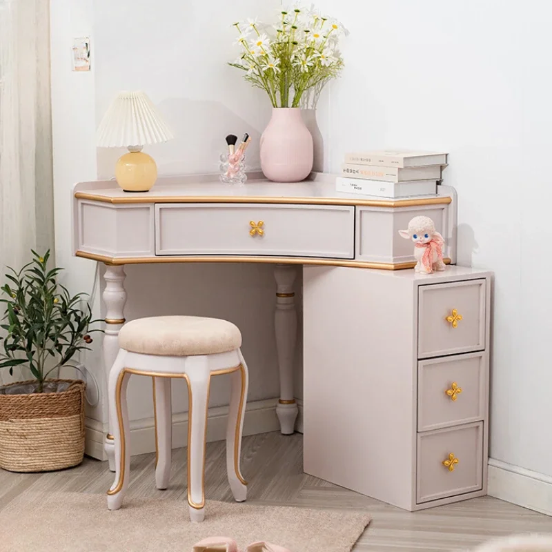 

Minimalist dressing table integrated storage cabinet