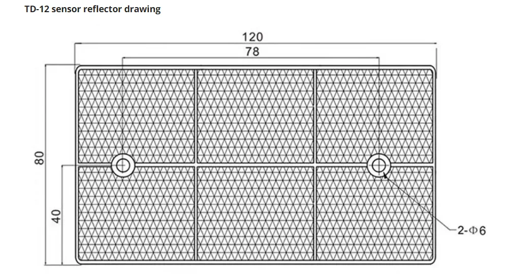 2pcs 120*80 mm TD-12 retroreflective photo-electric sensor switch reflector 120x80x6mm TD-12 sensor reflector