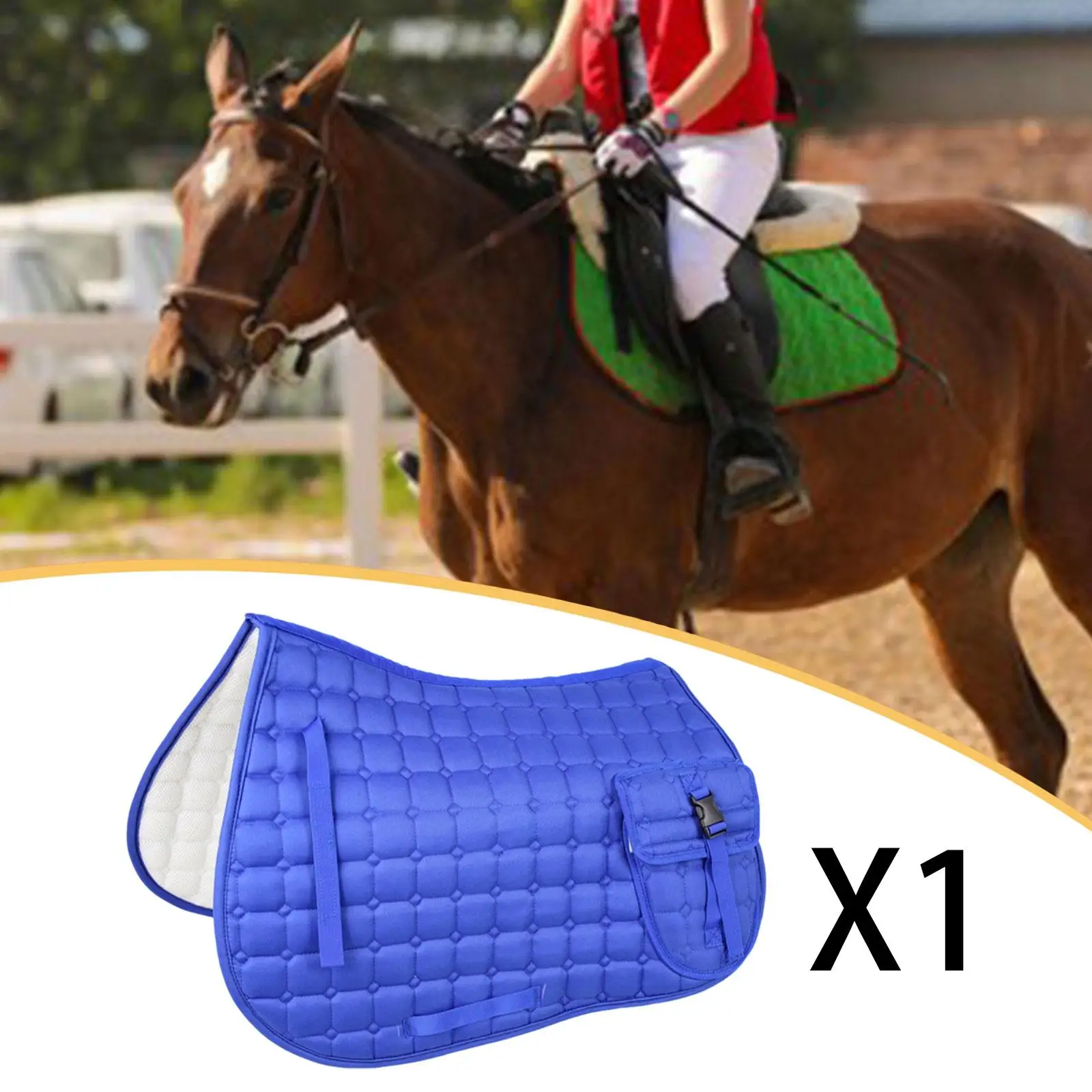 

Подкладка для верховой езды без седла, впитывающая пот и ударопоглощающая, аксессуар для конного спорта, для выездки на длительные расстояния