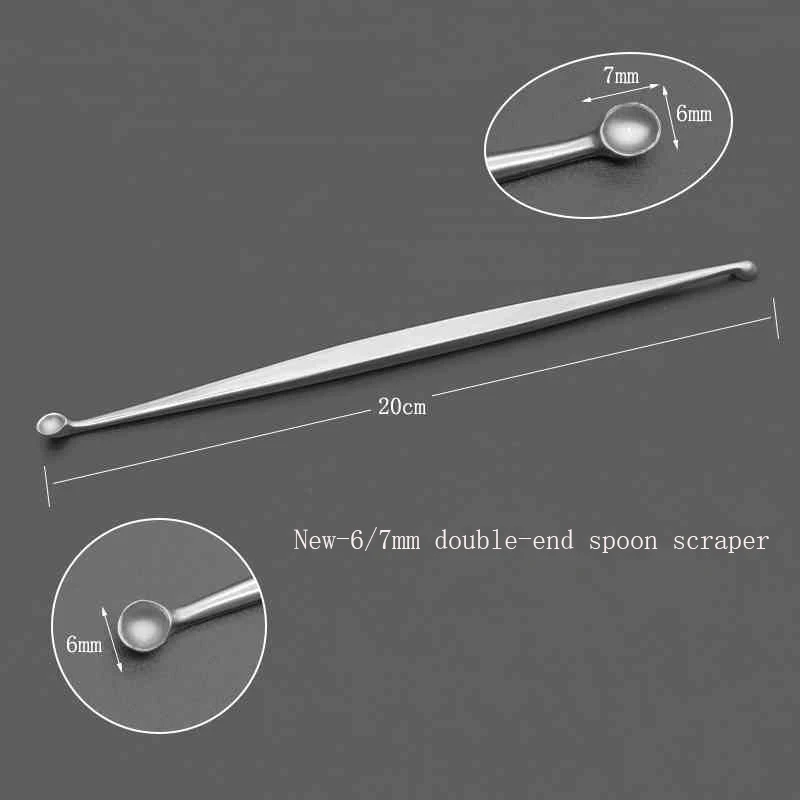 Stainless steel orthopedic instruments double-headed orthopedic spatula measuring spoon cosmetic orthopedic pet