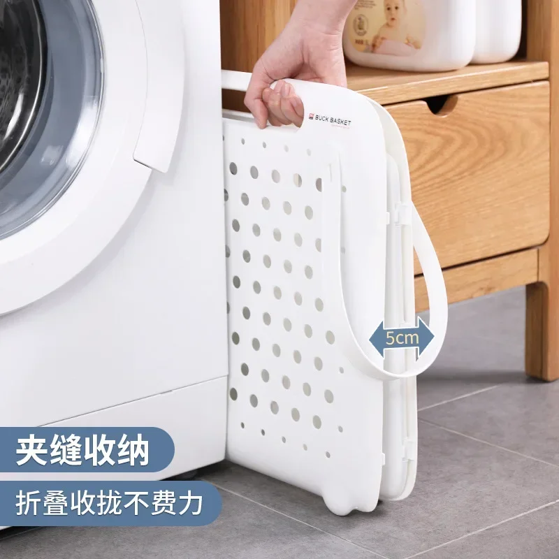 

Stylish Large-capacity Foldable Laundry Bin， Home Clothing Storage Basket, Bathroom Dirty Laundry Hamper