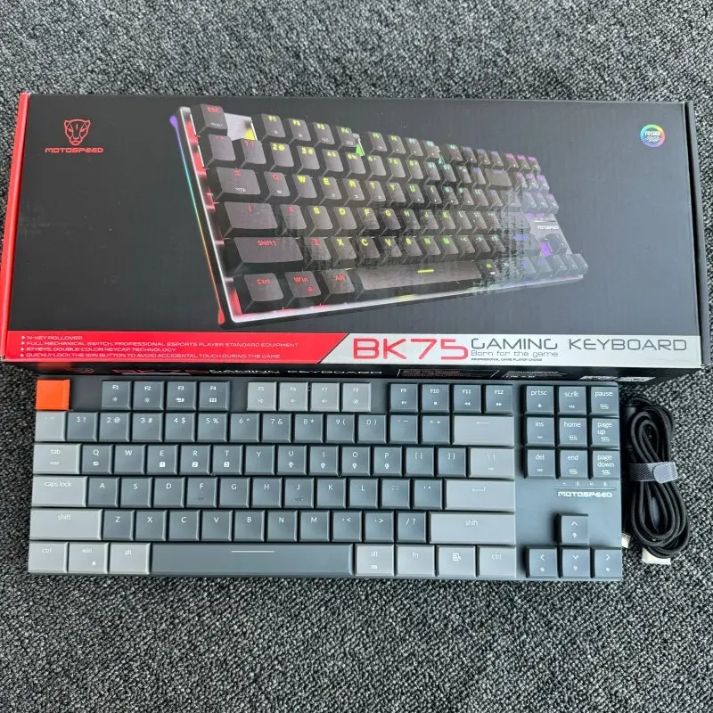 

BK75 Keyboard Wireless Bluetooth Dual Mode RGB Low Profile Keyboard Customization Ergonomic Gaming Office Mechanical Keyboard