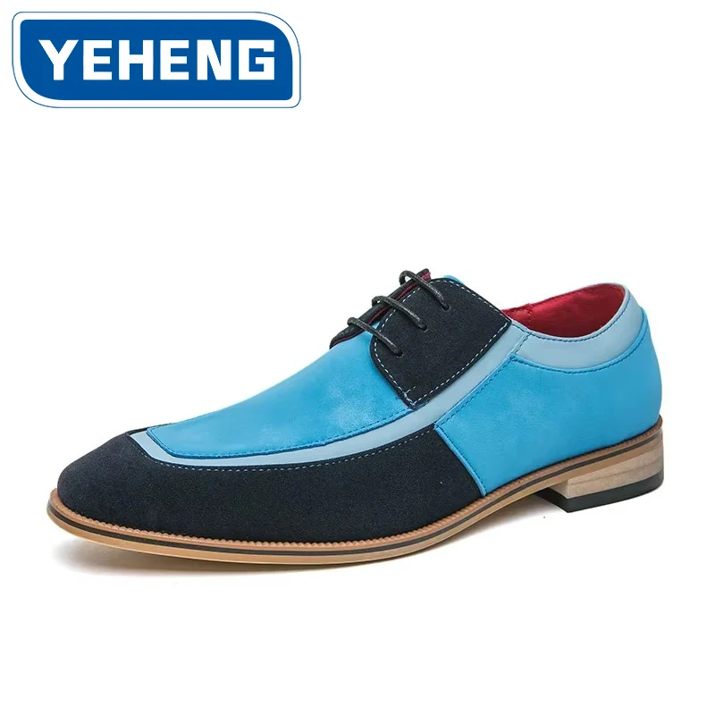 

Mixed Colors Boots for Men Bullock Lace Up Round Toe Handmade Fashion Business Party Wedding Shoes for Men with Free Shipping
