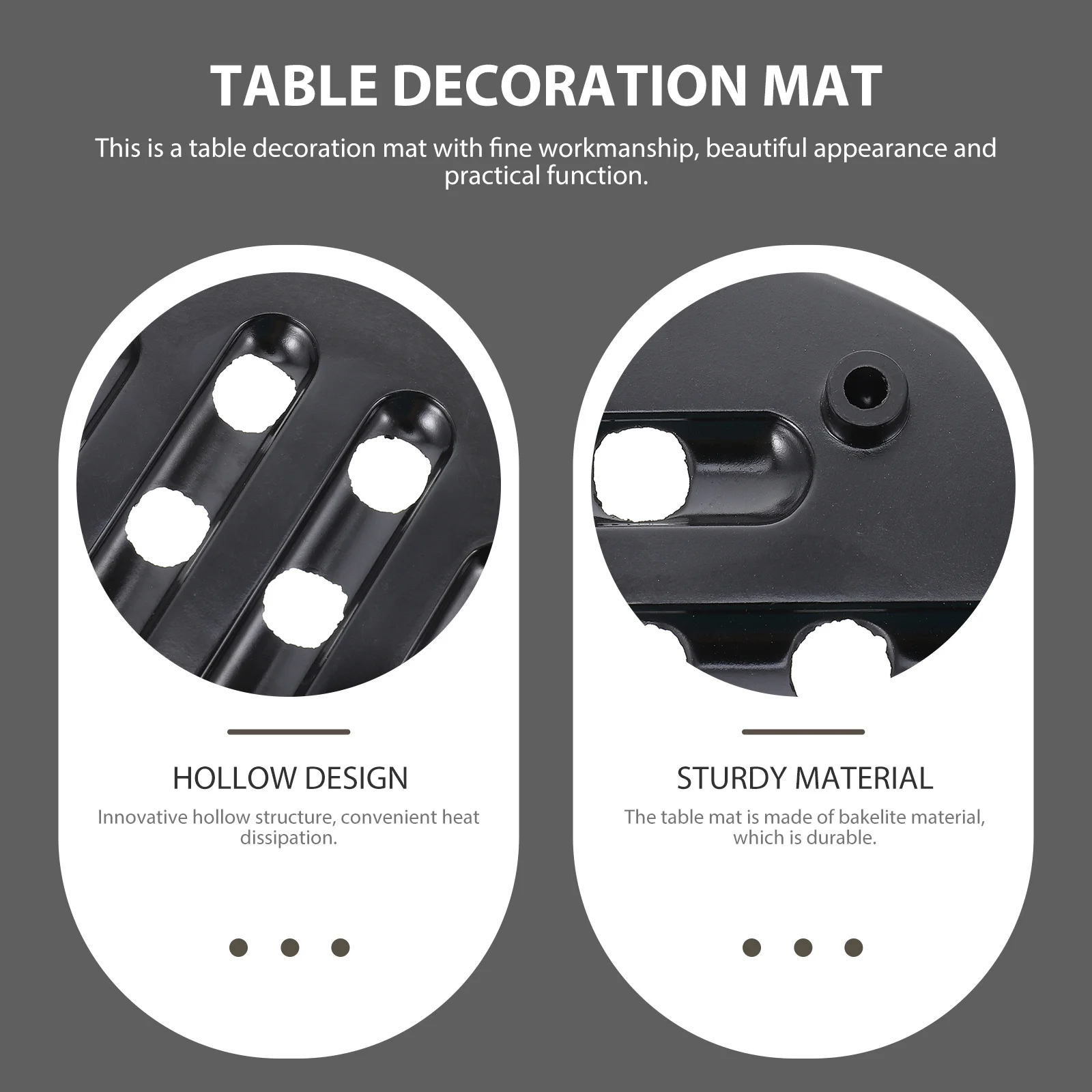 

4Pcs Heat Insulation Mats Household Pot Mats Fine Workmanship Attractive Appearance Suitable for All Kinds of Pots