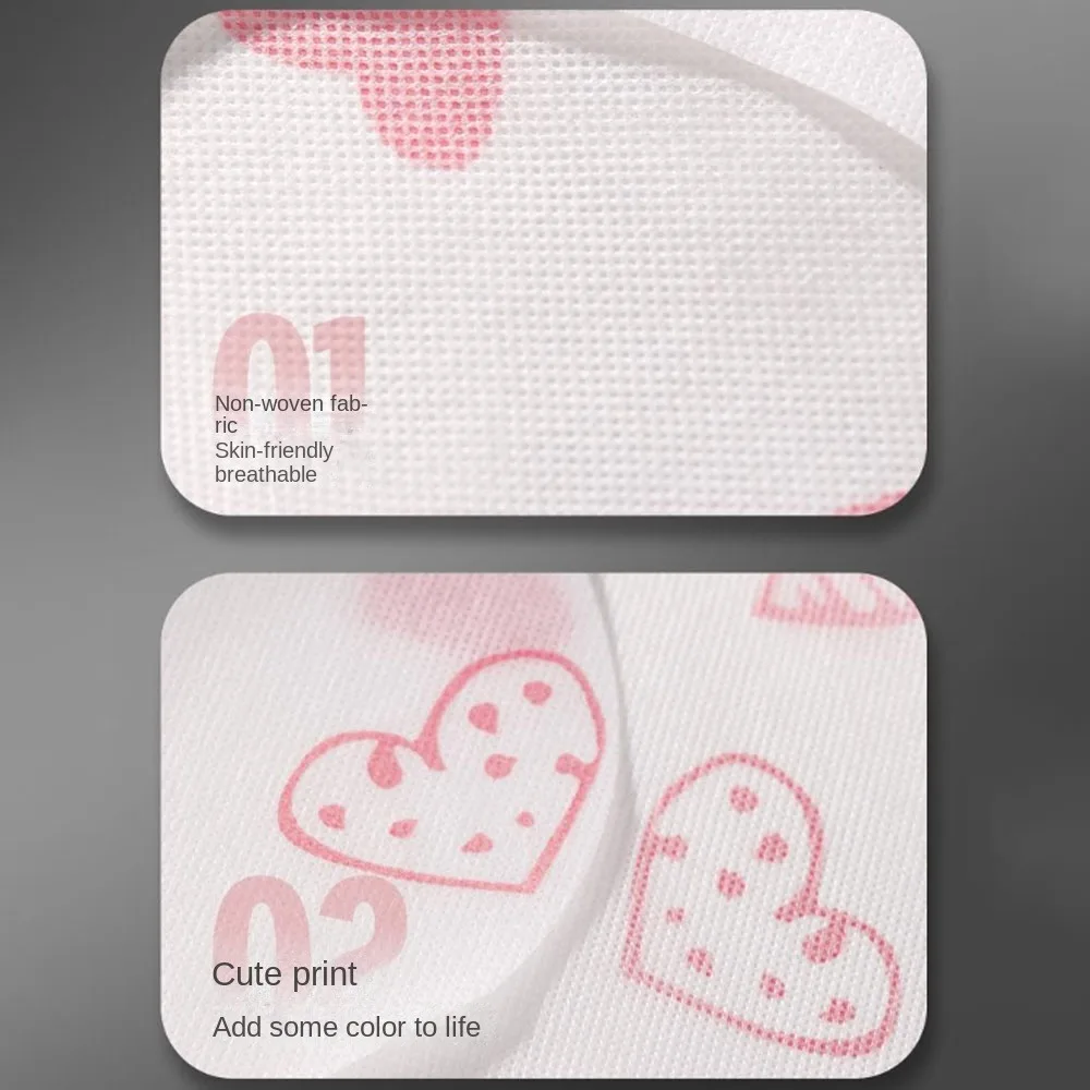 10Pcs/Bag Portable Heart Printed Disposable Aprons Non Woven Anti-fouling Cooking Apron Oil-proof Bib Restaurant Home Supplies