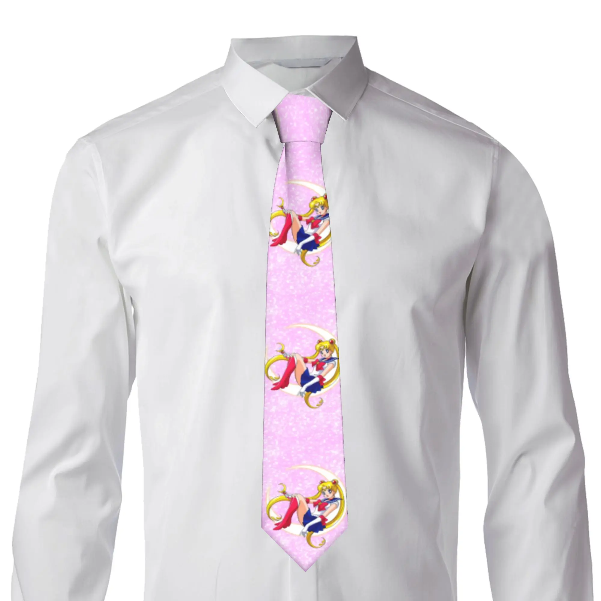 Custom Sailored Anime Mooned Fashion Tie Mens Mens Suit Tie Usagi Tsukino Luna For Thanksgiving Day
