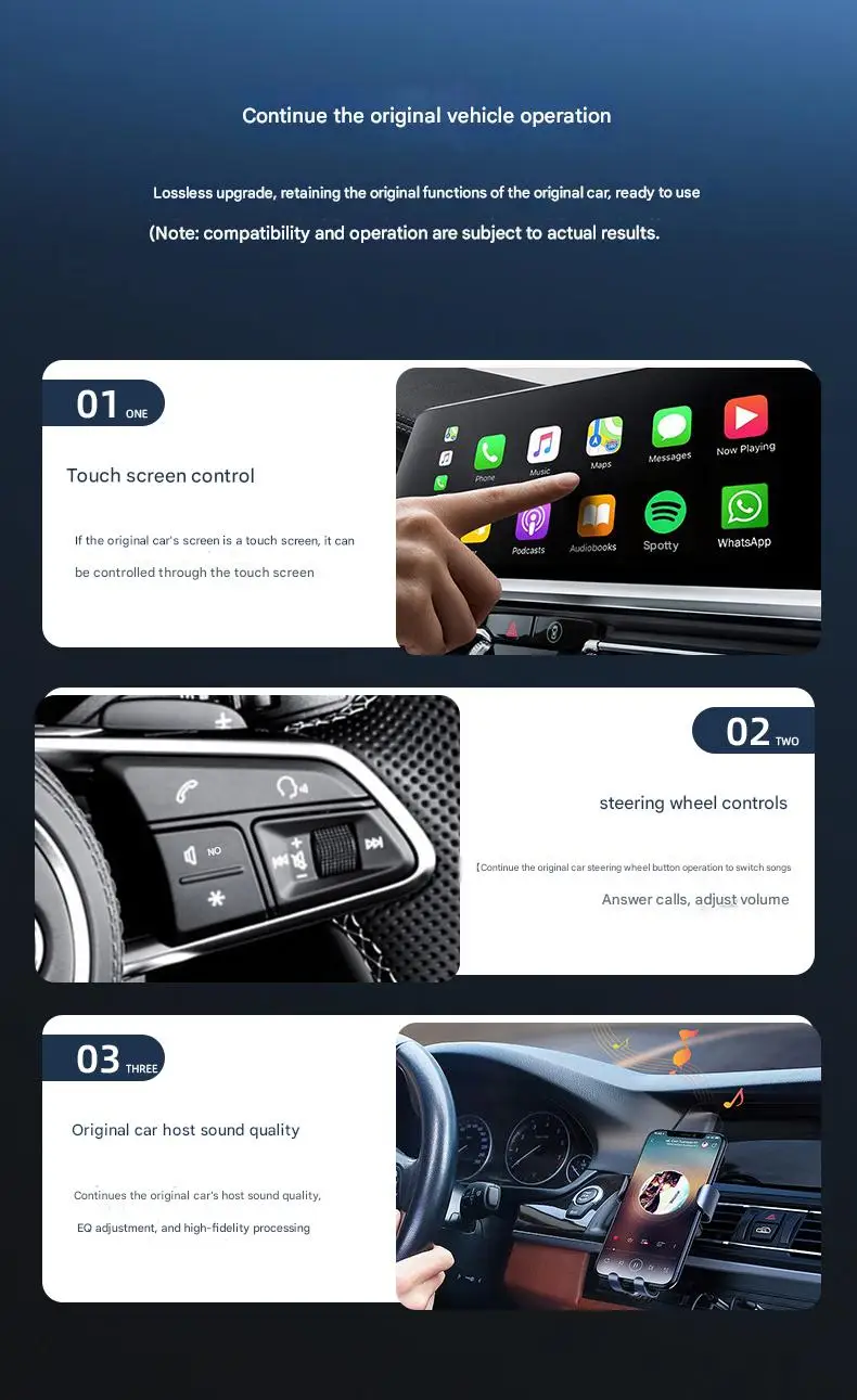 2025 جديد لاسلكي CarPlay أندرويد محول السيارات 2 في 1 الذكية سيارة صغيرة AI صندوق WiFi BT5.0 ل Havel كيا فولفو أودي MG VW هيونداي