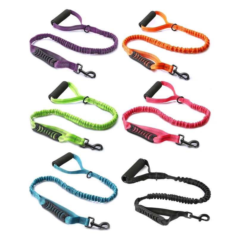 

Dog Leash Slip Lead and Hook Leash Braided Rope 6.5ft Long Waist Free Hands Pet Strong Training Walking Lead