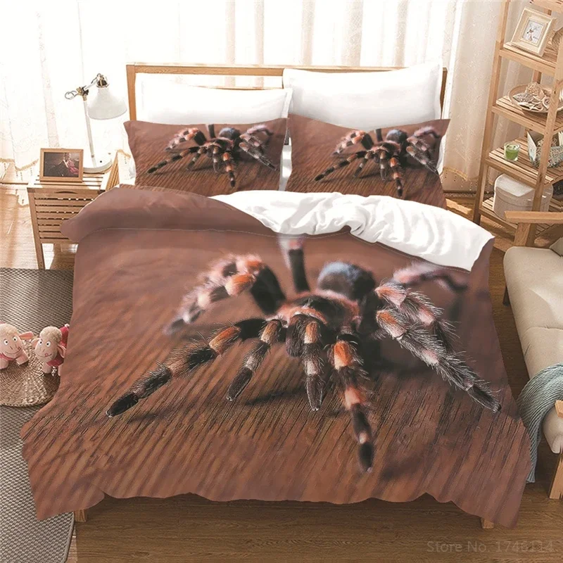 3D Snake Scary Animal Duvet Cover with Pillowcase Set Twin Full Queen King Size Bedding Set Home Textile for Home Bedroom Decor