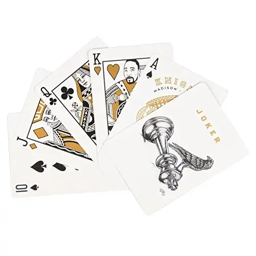 Ellusionist White Knights Playing Cards Poker Size Deck By Daniel Madison Magic Cards New Sealed Magic Tricks Props for Magician