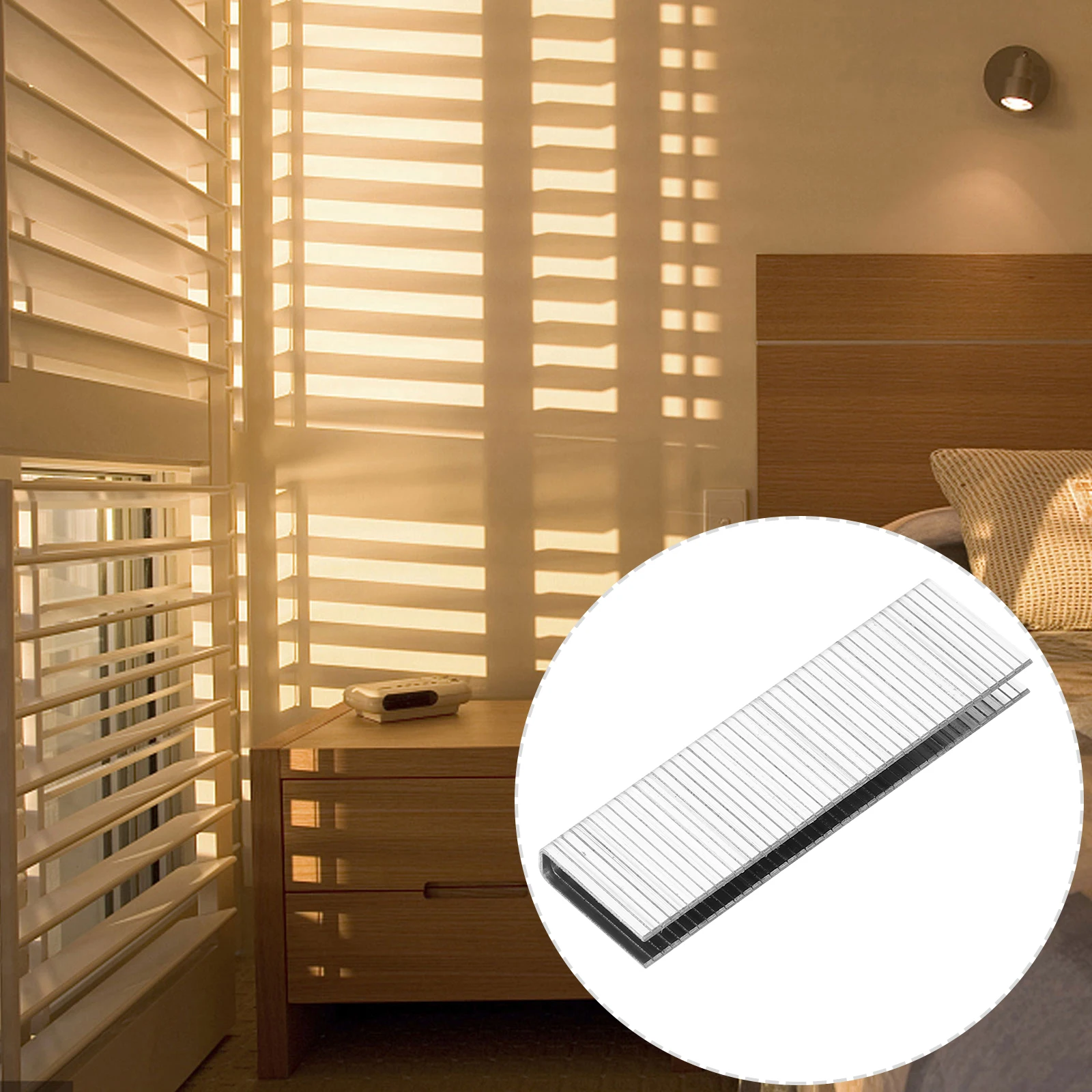 

40 Pcs Shutter Staples Plantation Repair Kit for Blinds Louvers Replacement Parts Stainless Steel Window Shades Fixing