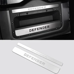 For Land Rover Defender trunk inner door panel trim strip Tailgate stainless steel bright strip 20-24 Defender car interior acce