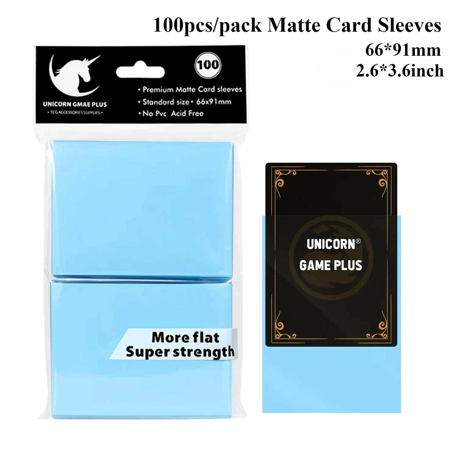 100PCS 66x91mm Matte Standaard Maat Kaart Mouwen TCG Trading Cards Protector Voor Tarot Shield Bordspellen magische Cover PKM
