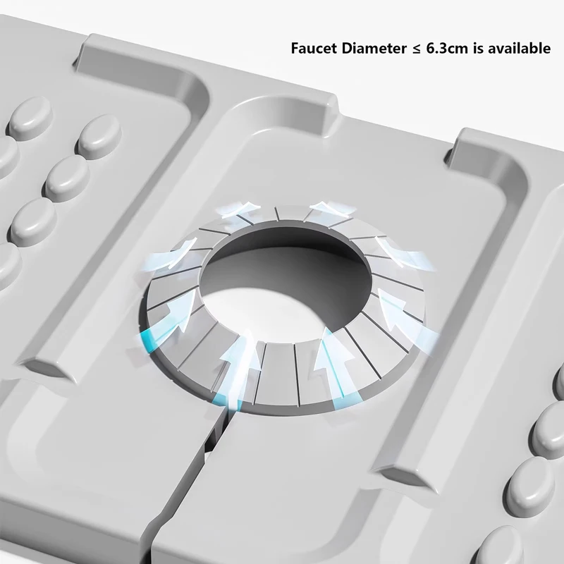 Silicone Faucet Draining Pad, Foldable and Freely Customizable Waterproof Pad, Multi-Functional Kitchen Sink Splash-Proof Pad