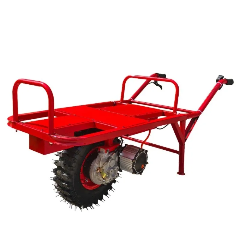

Agricultural wheelbarrow transporter electric climbing cart orchard small transporter