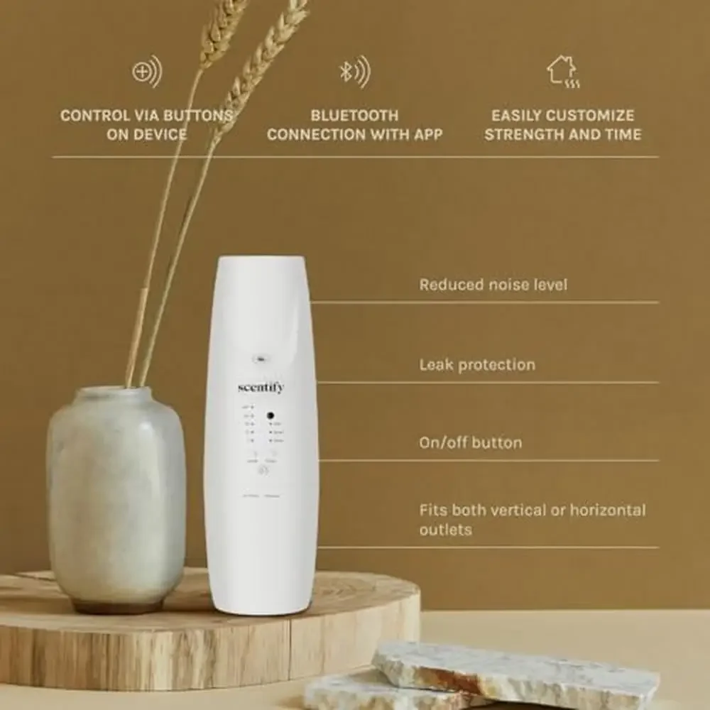 Wireless Aromatherapy Diffuser Bluetooth Control Home Spa Essential Oil 800 sq. ft 100ml Bottle Smart Mode 24-Hour Timer Quiet