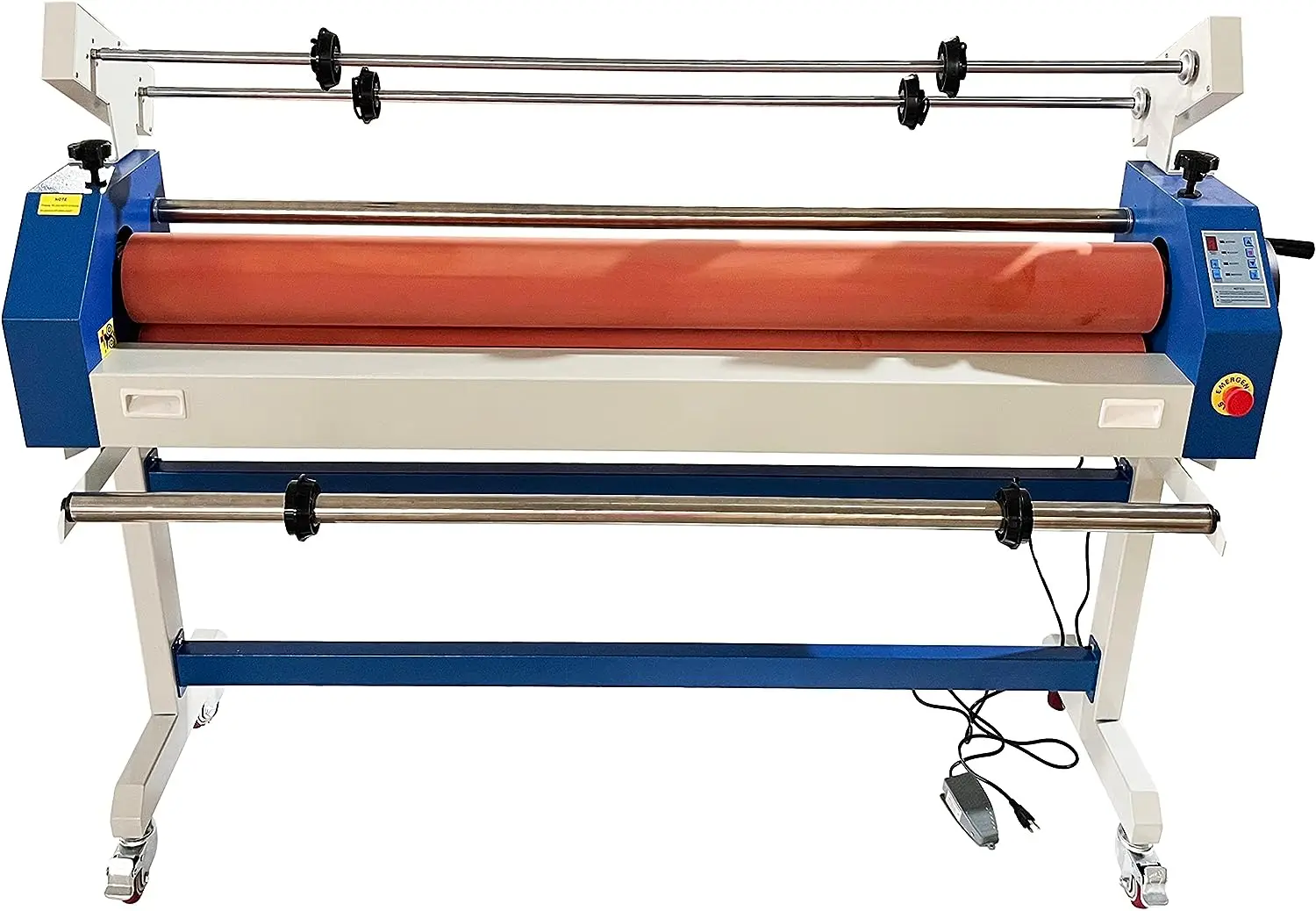 63 Inch 1600mm Semi Automatic Hot Cold Laminating Machine, Auto Wind-up Roll Laminator EC-1600