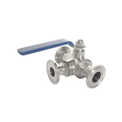 Fit 19mm-108mm Pipe OD x  Tri Clamp Sanitary L-Port T-Port Ball Valve 304/316 Stainless Steel Beer Brewing Home