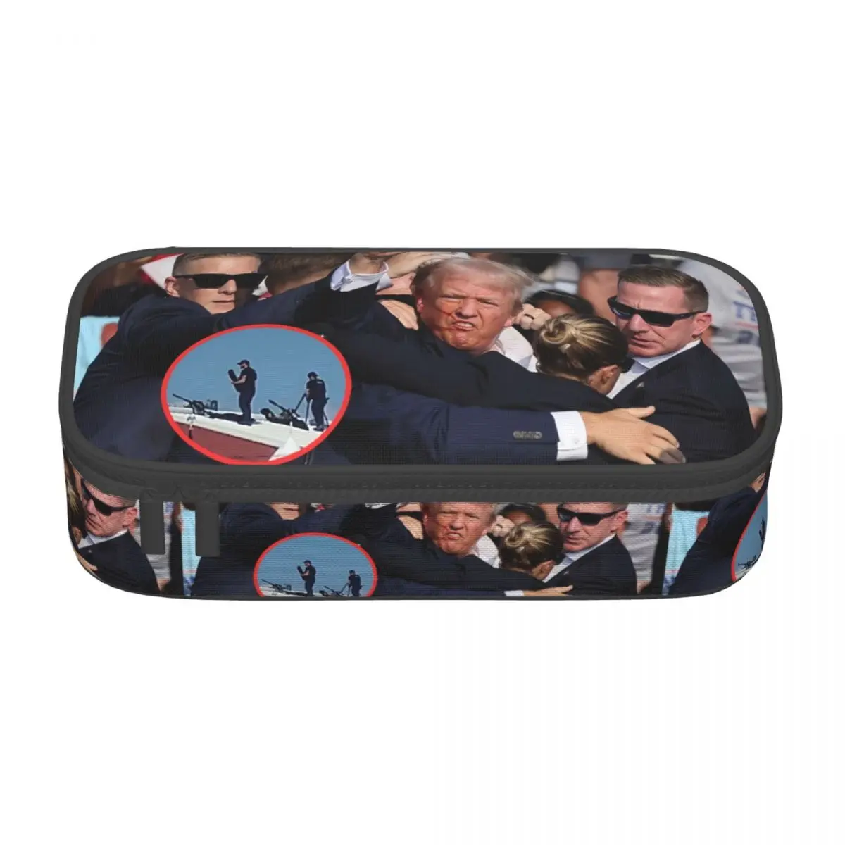 Custom Korean Trump Assassins Pencil Case for Girls Boys Large Storage Pen Bag Box School Supplies