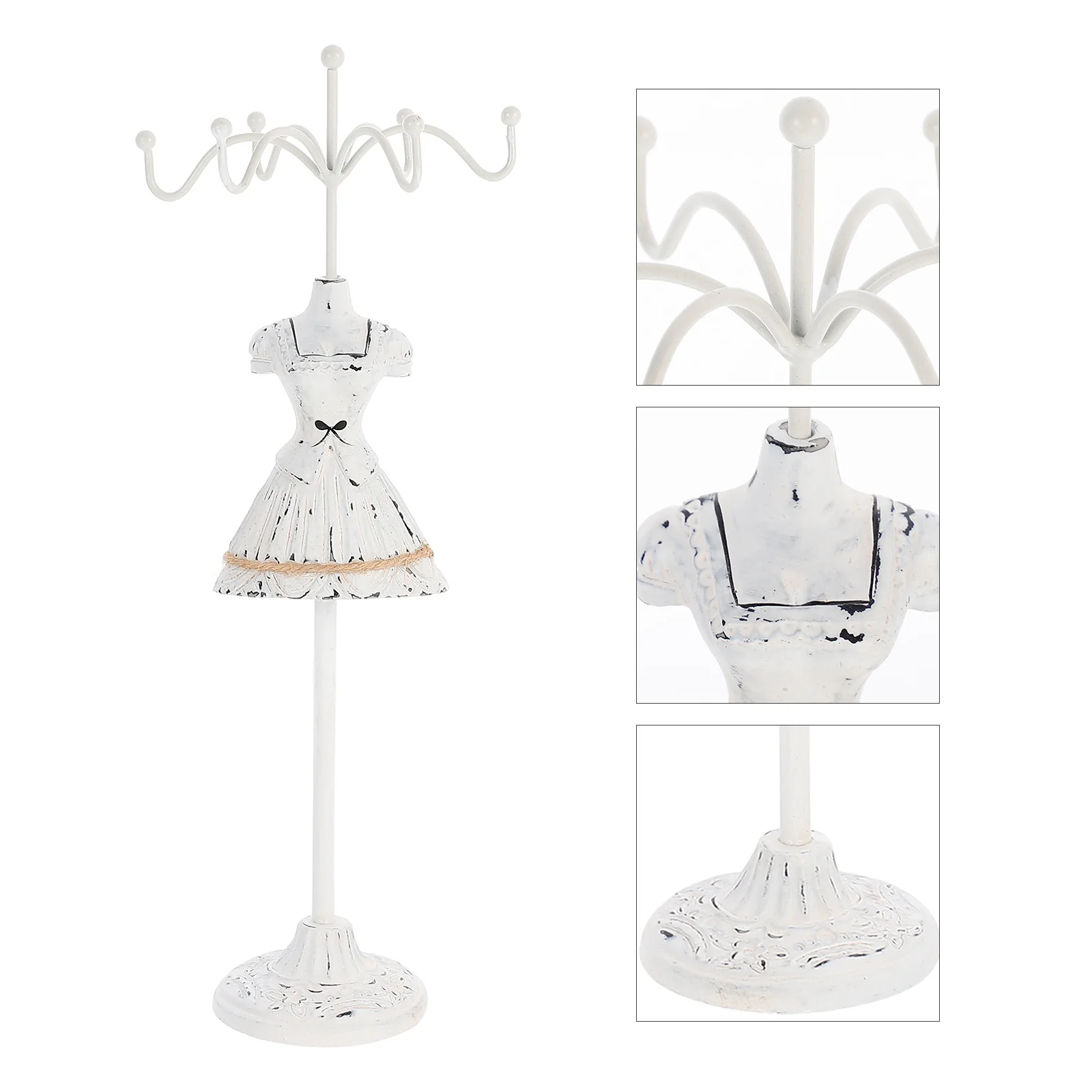 

Stand For Earrings Necklace Bracelet Storage Organizer Rack Jewelry Holder Desktop Display Shelf Earring Storage Rack Jewelry