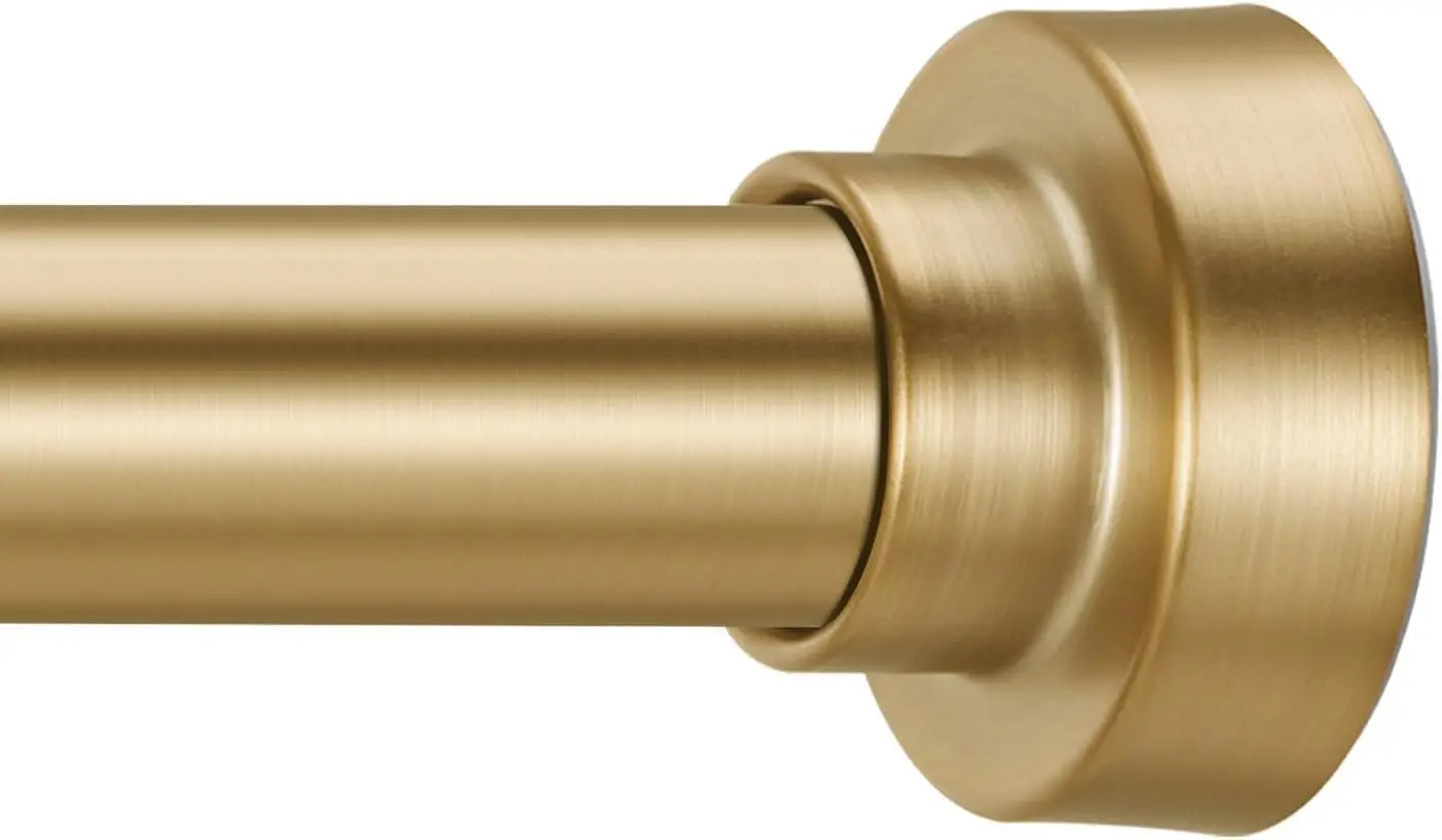 

Tension Shower Curtain Rod 34-96 Inches（2.8-8ft) Adjustable Spring Shower Rod No Drilling, Non-Slip, Never Rust, Stainless S