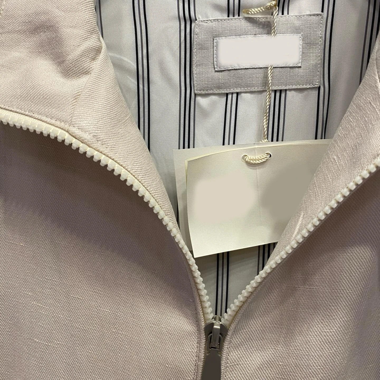 سترة تنفيذي كاجوال من الكتان بياقة واقفة إيطالية من BC