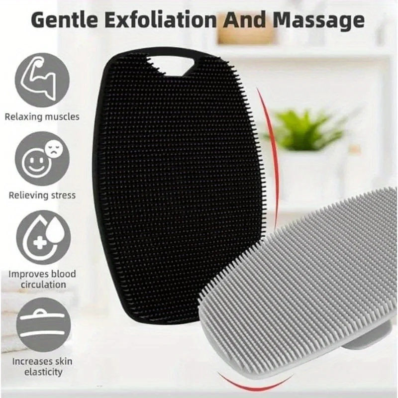 Soft Touch Silicone Body Brush - Gentle Exfoliation, Massage and Deep Cleansing, Shower Exfoliation Skin Care