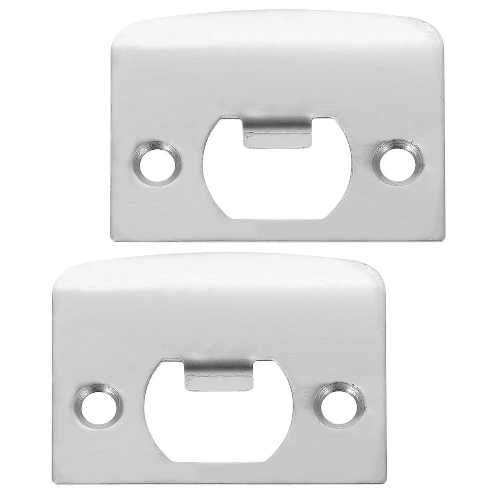 2개입 1-58인치 앞문 보강판 고강도 변형 없음 데드볼트 커버 스테인리스 스틸 홀 필러