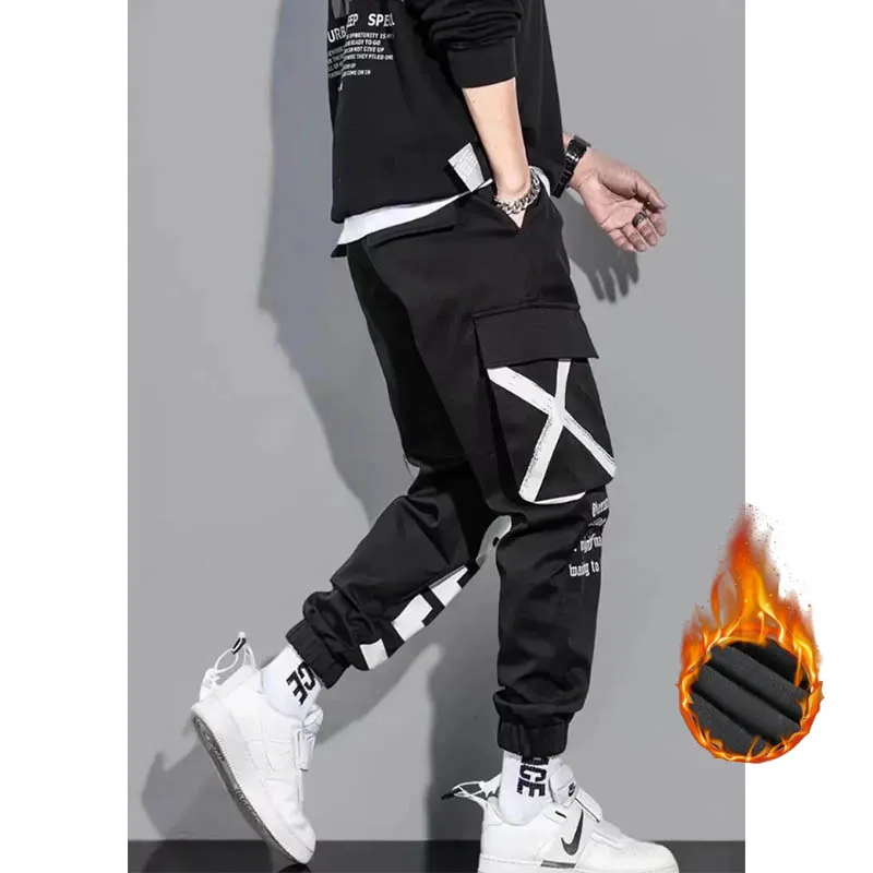 The latest trend in 2024 handsome casual pants loose casual pants hipster men's corset pants long tracksuit pants