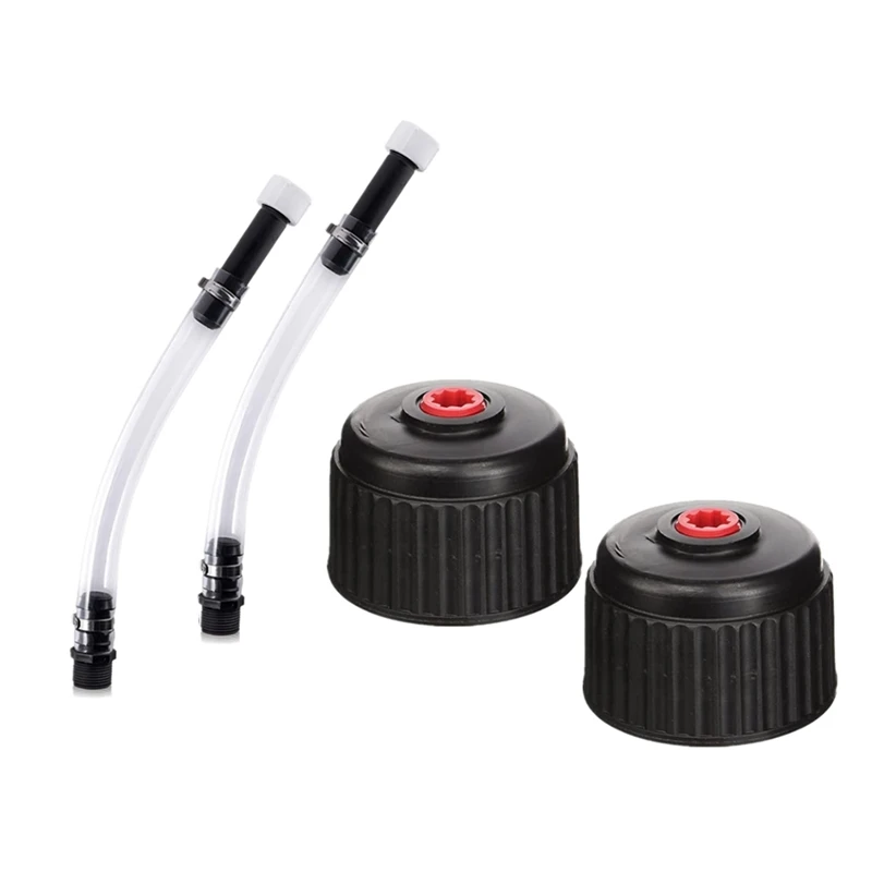 

4 Pieces Fuel Filler Jug Hose Racing Fuels Accessories Cap LC2 Fuel Jug Hose Gas Can Cap For 5 Gallon Gas Jug Fuel Tank