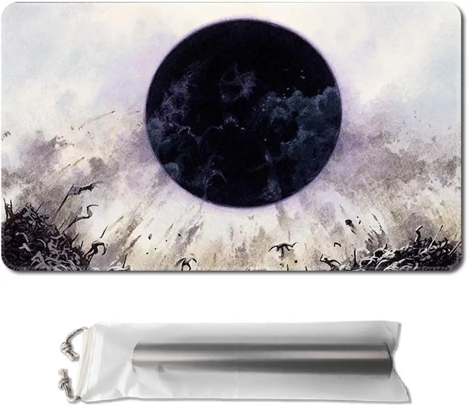 

Board Game TCG Playmat Table Mats Games Size 60X35 cm Mousepad Compatible for MTG CCG RPG Trading Card Game (Damnation-Xin)